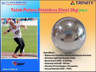 Tolak Peluru Stainless Steel 3kg TPS-3